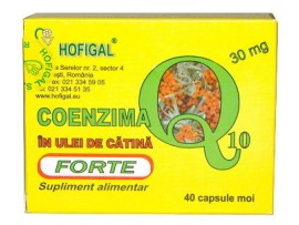 Hofigal - Coenzima Q10 forte in ulei de Catina 40 cps, 30mg